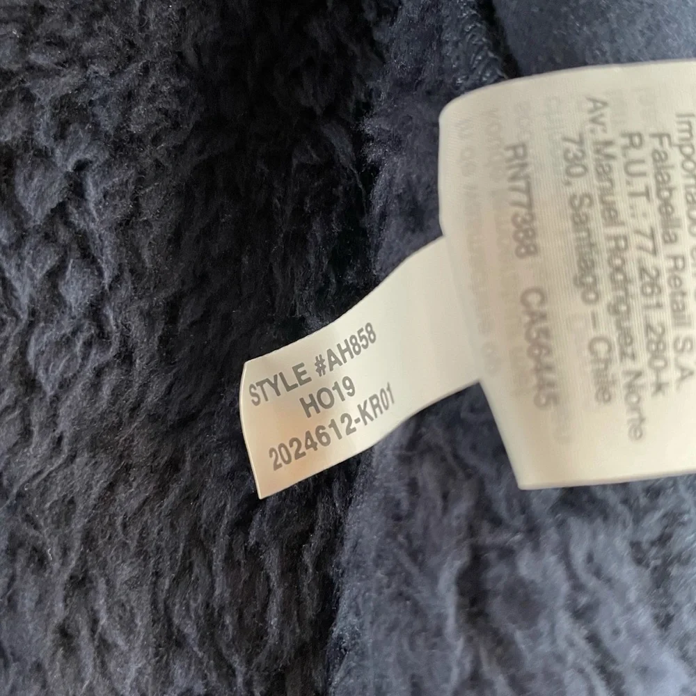 J Crew Superplush Sherpa Full-Zip Jacket Navy Blue Size Medium - Picture 12 of 12